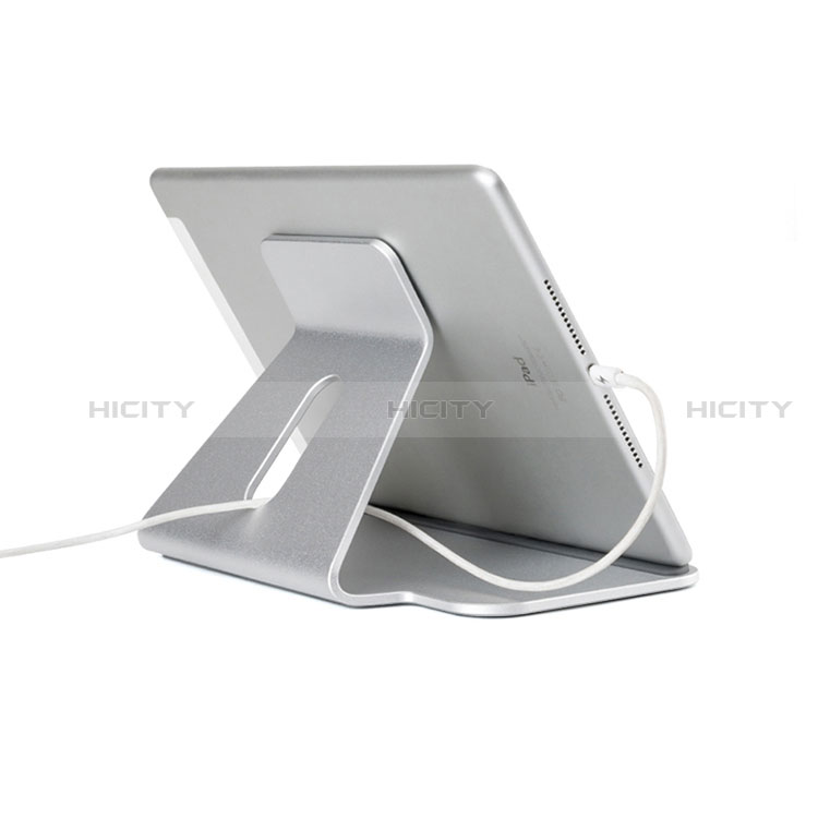 Support de Bureau Support Tablette Flexible Universel Pliable Rotatif 360 K21 pour Apple iPad 10.2 (2019) Argent Plus