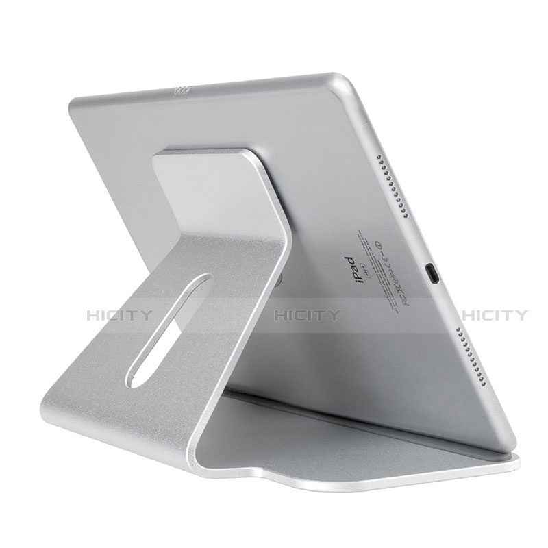 Support de Bureau Support Tablette Flexible Universel Pliable Rotatif 360 K21 pour Apple iPad 10.2 (2020) Argent Plus