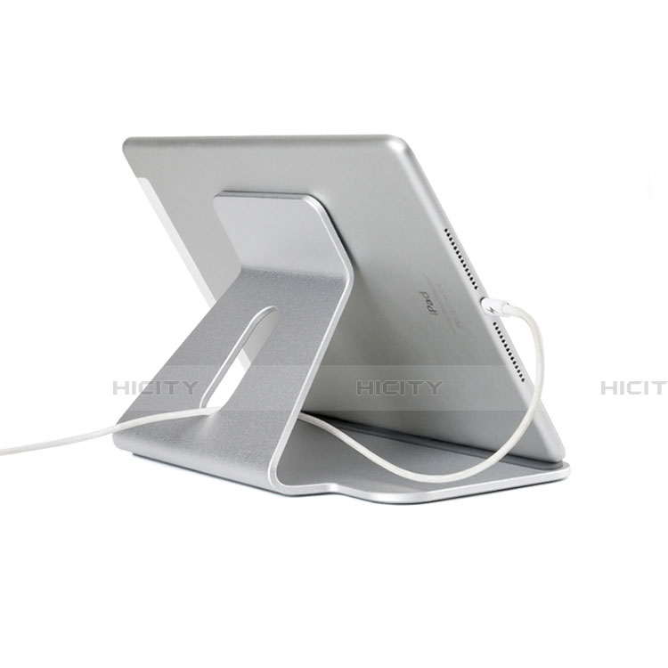 Support de Bureau Support Tablette Flexible Universel Pliable Rotatif 360 K21 pour Apple iPad Mini 2 Argent Plus