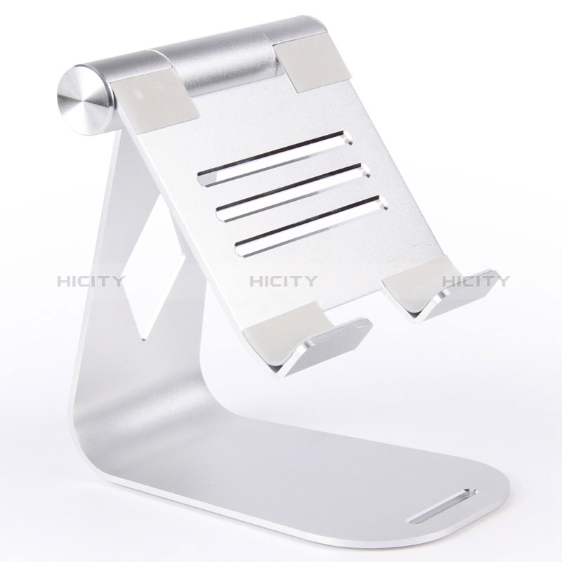 Support de Bureau Support Tablette Flexible Universel Pliable Rotatif 360 K25 pour Apple iPad 10.2 (2021) Argent Plus