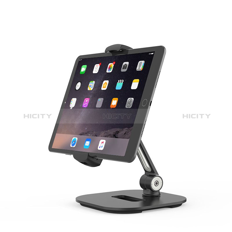 Support de Bureau Support Tablette Flexible Universel Pliable Rotatif 360 T02 pour Apple iPad Pro 12.9 (2022) Noir Plus