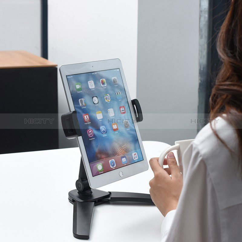 Support de Bureau Support Tablette Flexible Universel Pliable Rotatif 360 T08 pour Apple iPad 10.2 (2019) Plus