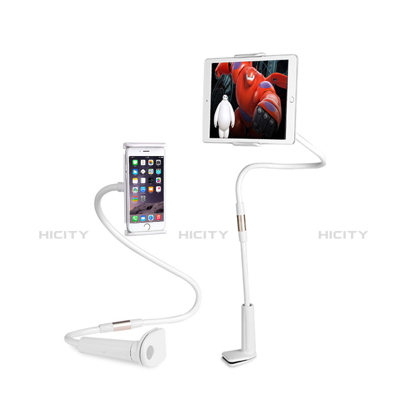 Support de Bureau Support Tablette Flexible Universel Pliable Rotatif 360 T30 pour Apple iPad Mini Blanc Plus