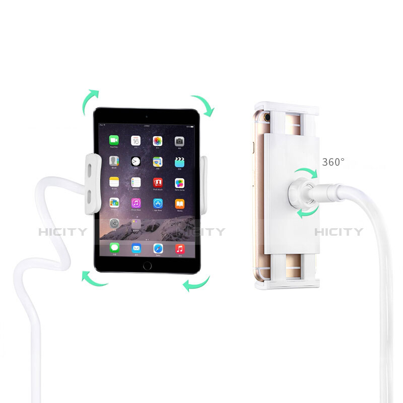 Support de Bureau Support Tablette Flexible Universel Pliable Rotatif 360 T33 pour Apple iPad Mini 5 (2019) Or Rose Plus