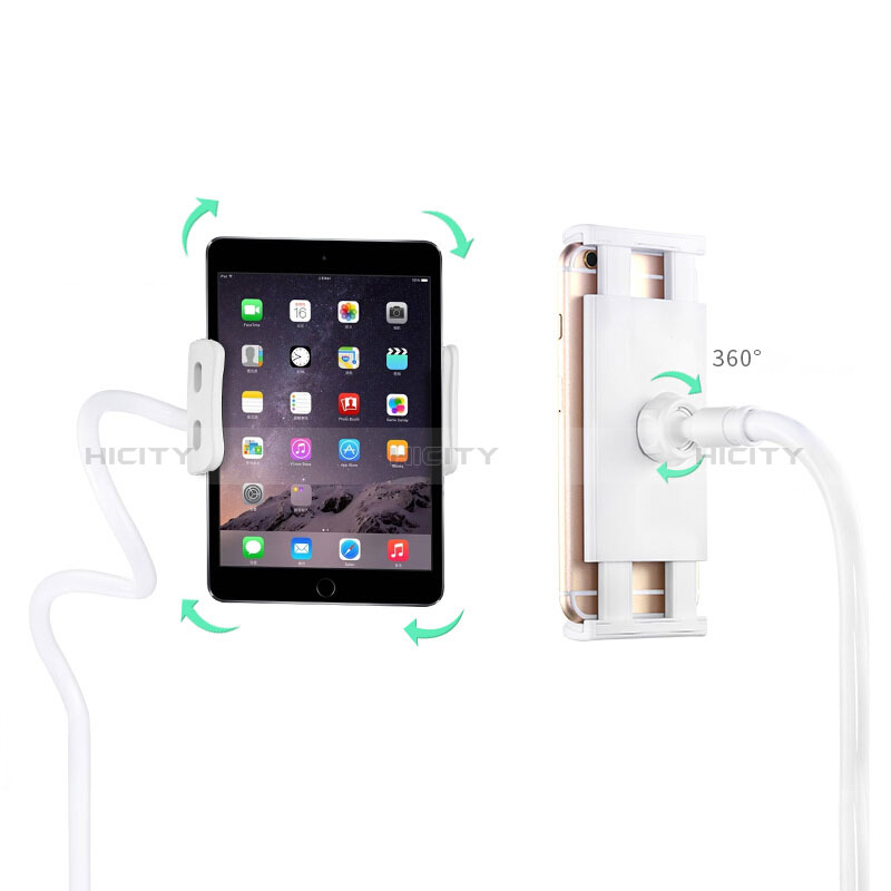 Support de Bureau Support Tablette Flexible Universel Pliable Rotatif 360 T33 pour Apple New iPad 9.7 (2017) Or Rose Plus