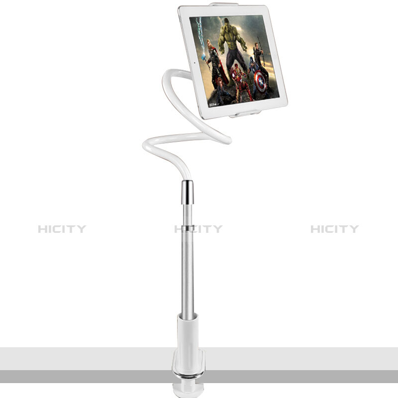 Support de Bureau Support Tablette Flexible Universel Pliable Rotatif 360 T36 pour Apple iPad Pro 10.5 Argent Plus