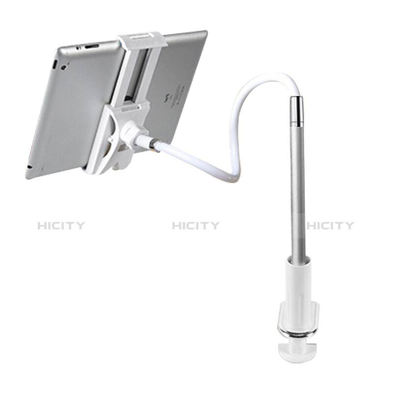 Support de Bureau Support Tablette Flexible Universel Pliable Rotatif 360 T36 pour Samsung Galaxy Note 10.1 2014 SM-P600 Argent Plus