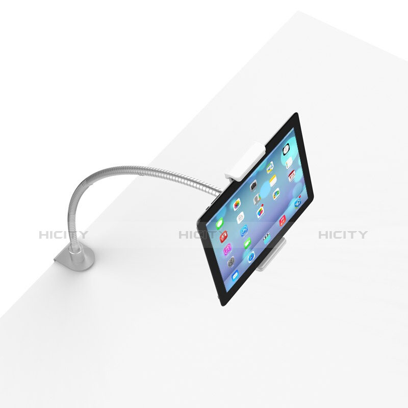 Support de Bureau Support Tablette Flexible Universel Pliable Rotatif 360 T37 pour Apple iPad New Air (2019) 10.5 Blanc Plus