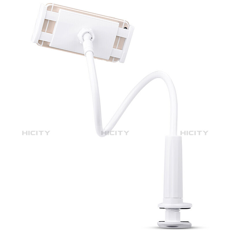 Support de Bureau Support Tablette Flexible Universel Pliable Rotatif 360 T38 pour Apple iPad Air 10.9 (2020) Blanc Plus