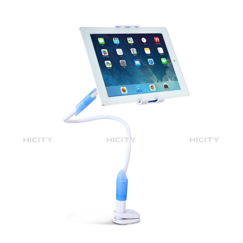 Support de Bureau Support Tablette Flexible Universel Pliable Rotatif 360 T41 pour Apple iPad 10.2 (2020) Bleu Ciel Plus