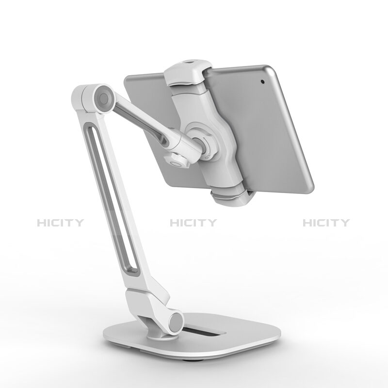 Support de Bureau Support Tablette Flexible Universel Pliable Rotatif 360 T44 pour Samsung Galaxy Tab 2 7.0 P3100 P3110 Argent Plus
