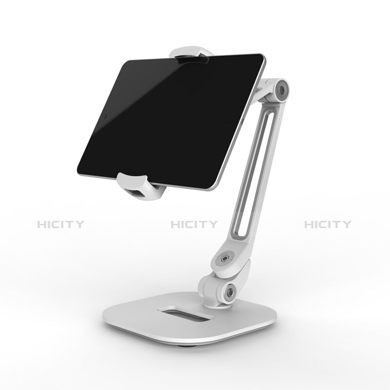 Support de Bureau Support Tablette Flexible Universel Pliable Rotatif 360 T44 pour Samsung Galaxy Tab S6 Lite 10.4 SM-P610 Argent Plus