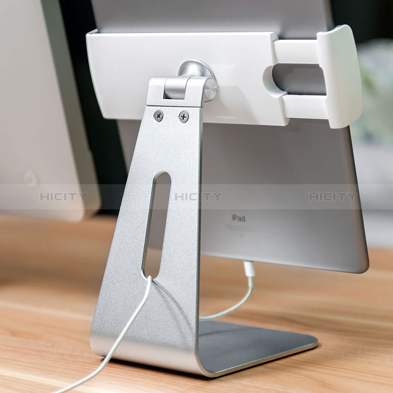 Support de Bureau Support Tablette Universel T24 pour Apple iPad 10.2 (2021) Argent Plus