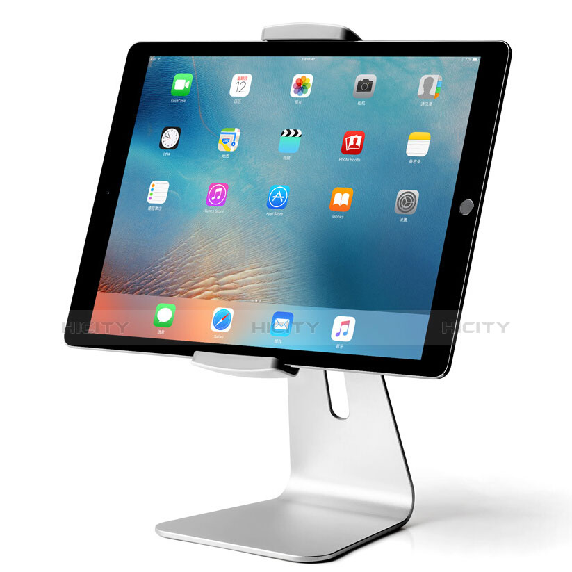 Support de Bureau Support Tablette Universel T24 pour Apple iPad Air 10.9 (2020) Argent Plus