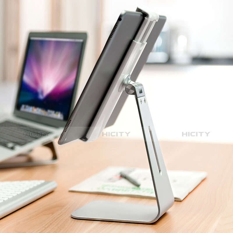 Support de Bureau Support Tablette Universel T24 pour Apple iPad Air 10.9 (2020) Argent Plus