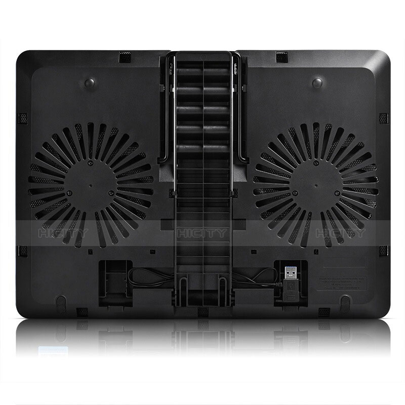 Support Ordinateur Portable Ventilateur de Refroidissement Radiateur Universel 9 Pouces a 16 Pouces L01 pour Apple MacBook 12 pouces Noir Plus