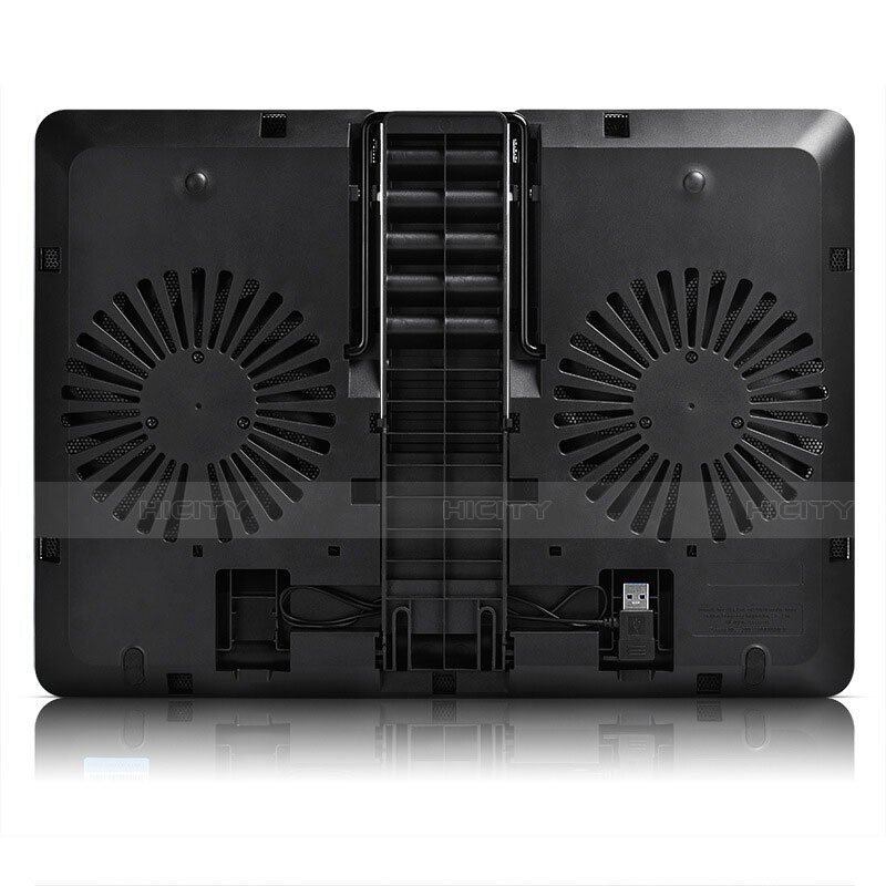 Support Ordinateur Portable Ventilateur de Refroidissement Radiateur Universel 9 Pouces a 16 Pouces L01 pour Apple MacBook Air 13 pouces (2020) Noir Plus