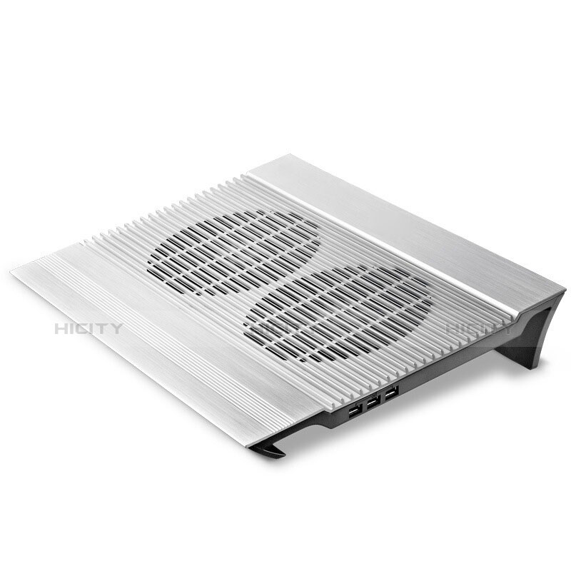 Support Ordinateur Portable Ventilateur de Refroidissement Radiateur Universel 9 Pouces a 16 Pouces M05 pour Apple MacBook Air 13.3 pouces (2018) Argent Plus