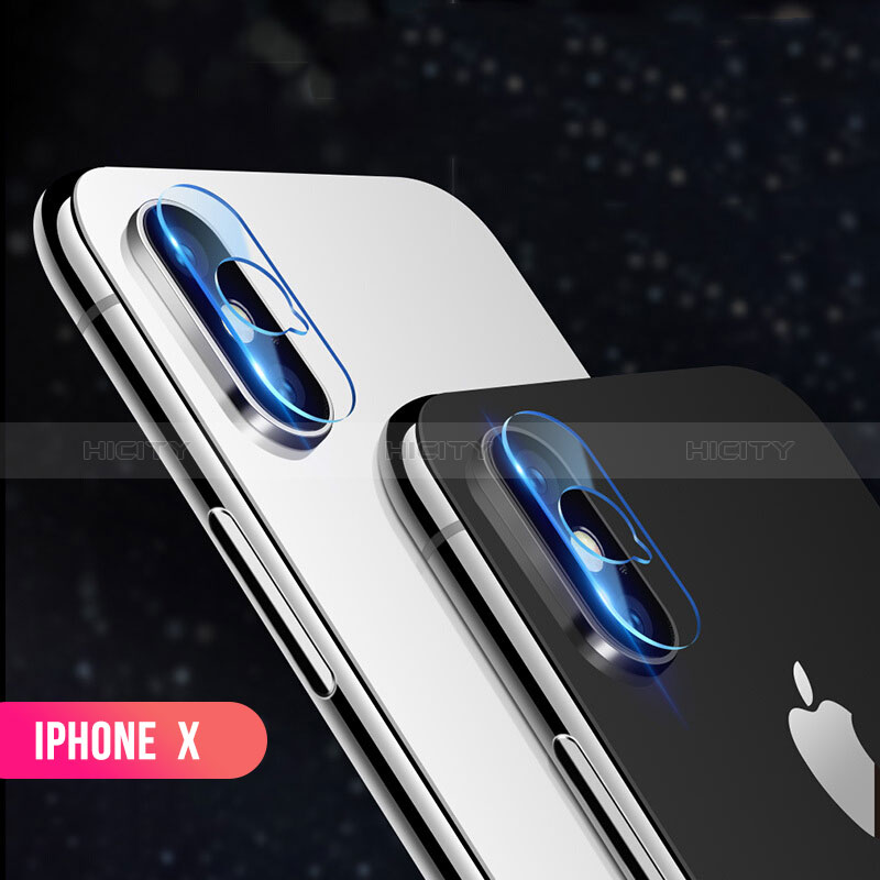 Verre Trempe Protecteur de Camera F03 pour Apple iPhone X Clair Plus