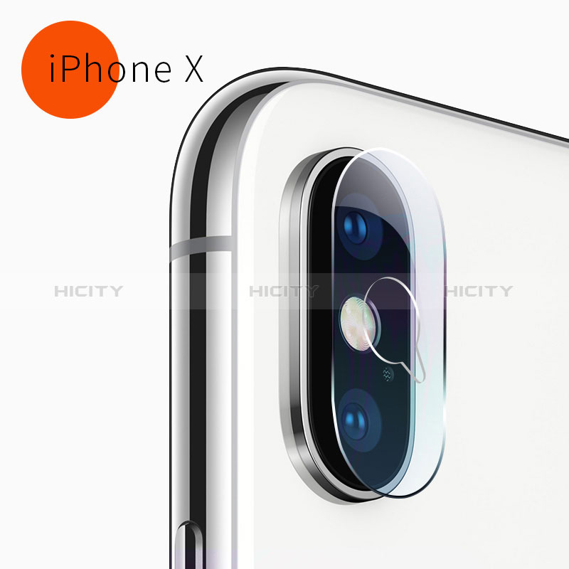 Verre Trempe Protecteur de Camera F05 pour Apple iPhone X Clair Plus