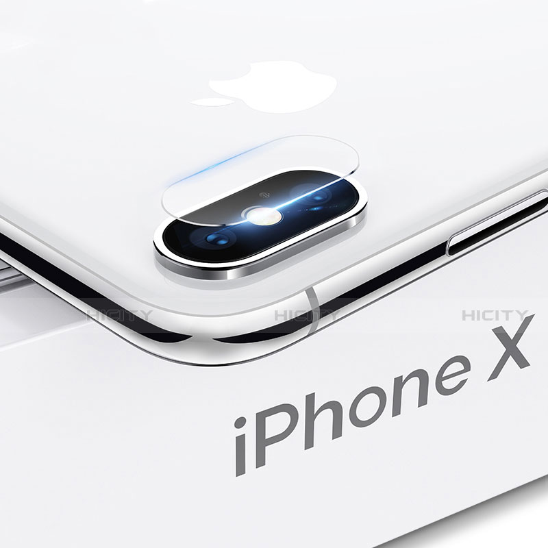 Verre Trempe Protecteur de Camera pour Apple iPhone X Clair Plus