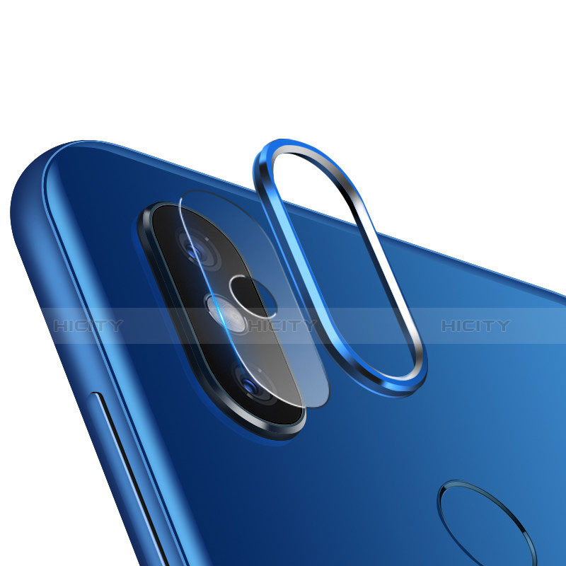 Verre Trempe Protecteur de Camera Protection pour Xiaomi Mi 8 Bleu Plus